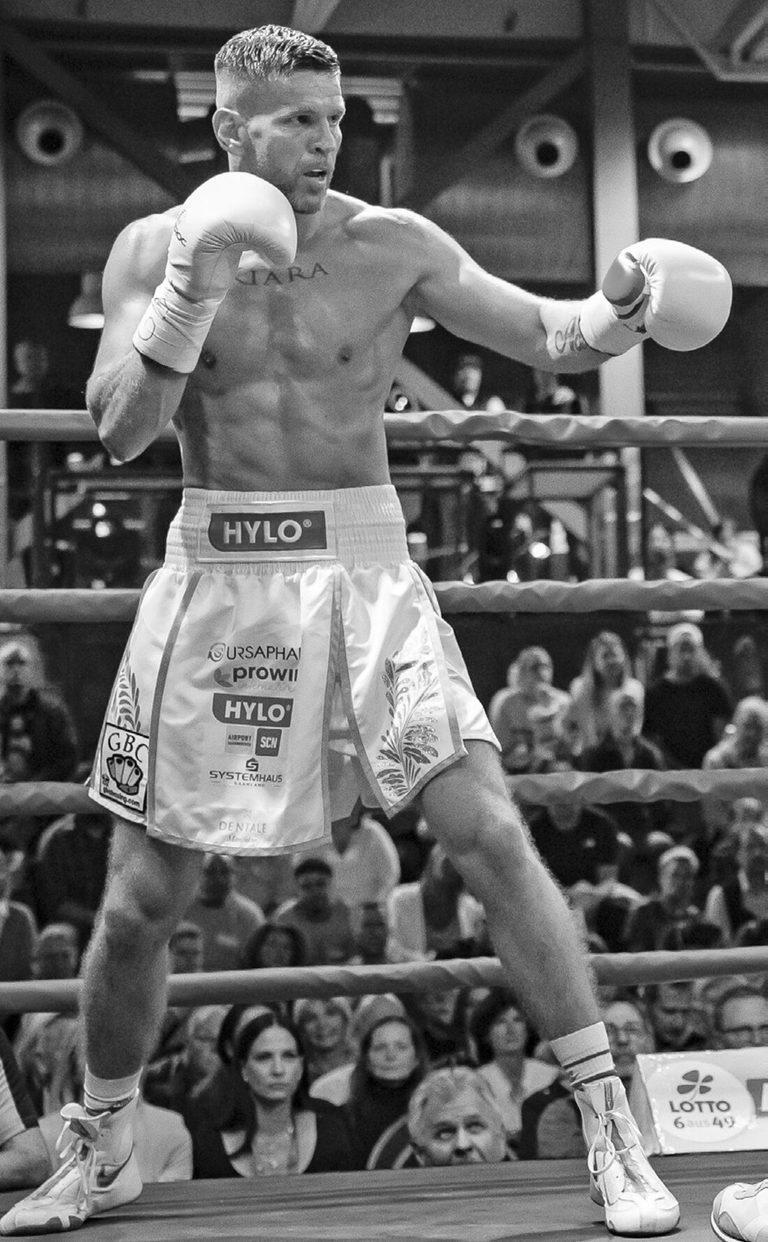Jürgen Doberstein in Kampfstellung im Ring